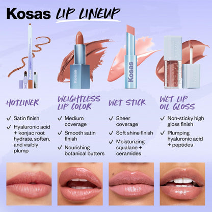 Kosas Wet Lip Oil Gloss| Juicy, Plumping Treatment, (Revealed) KosasBuy Supplements Australia