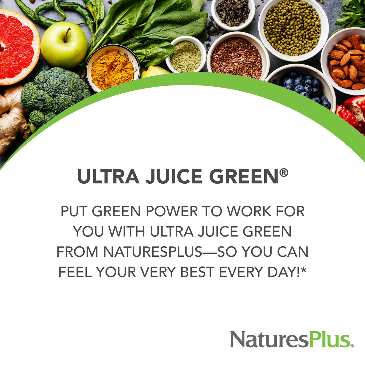NaturesPlus Ultra Juice Green - 90 Bi-Layered Tablets - Supports Immune Health, Digestion & Energy Production - Organic, Non-GMO, Vegan, Gluten Free - 45 Servings NaturesPlus buy supplements Au