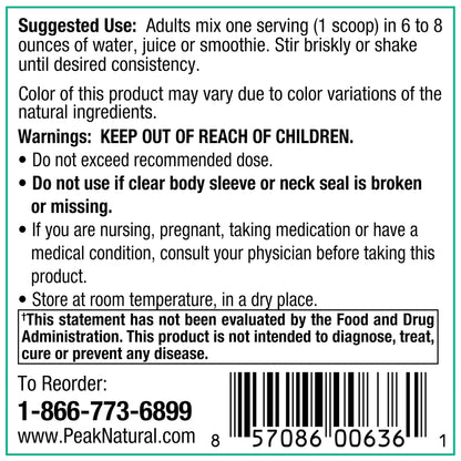 Peak Organic Superfruits - Polyphenol Rich Superfood Powder - Non-GMO Fermented Aronia Berry, Acai, Blueberry, Pomegranate, and Plum - Aging, Metabolic Health, Heart Health (30 Servings) Peak Pure & Natural buy supplements Au