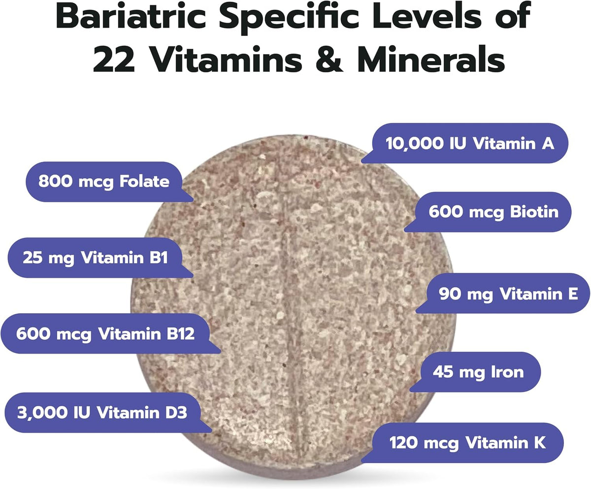 Bari Life Just One Chewable, Once Daily Bariatric Multivitamin and Iron