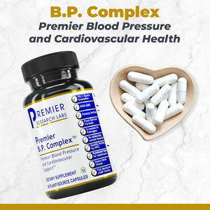Premier Research Labs Premier BP Complex - Heart Health Supplements, BP Formula, Garlic Allicin Supplement, Natural Herbal BP Support Pills with Reishi & Cayenne Pepper - 60 Vegetarian Capsules Premier Research LabsBuy Supplements Australia