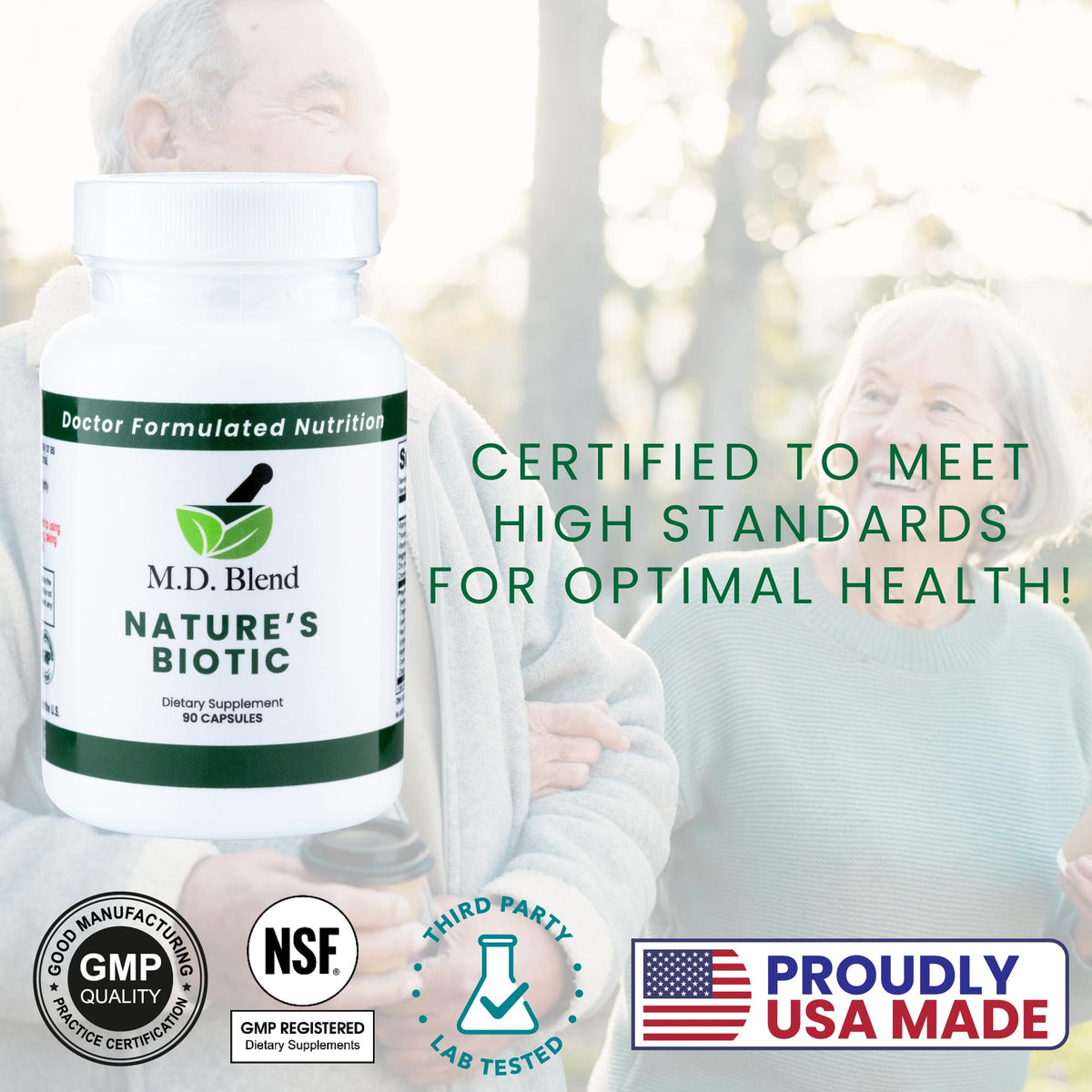 M.D. Blend Nature’s Biotic & Allergy Expert Bundle for Immune Support, Seasonal Allergy Relief, Respiratory Wellness, Quercetin and Bromelain, NAC Nettle Root Vitamins & Minerals Plant-Based Capsules M.D. Blend buy supplements Au