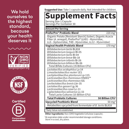 Garden of Life Dr Formulated Once Daily 3-in-1 Complete Prebiotics, Postbiotics & Probiotics for Women, PRE + PRO + POSTBIOTIC Supplement for Women’s Digestive, Immune & Vaginal Health, 30 Day Supply Garden of Life buy supplements Au