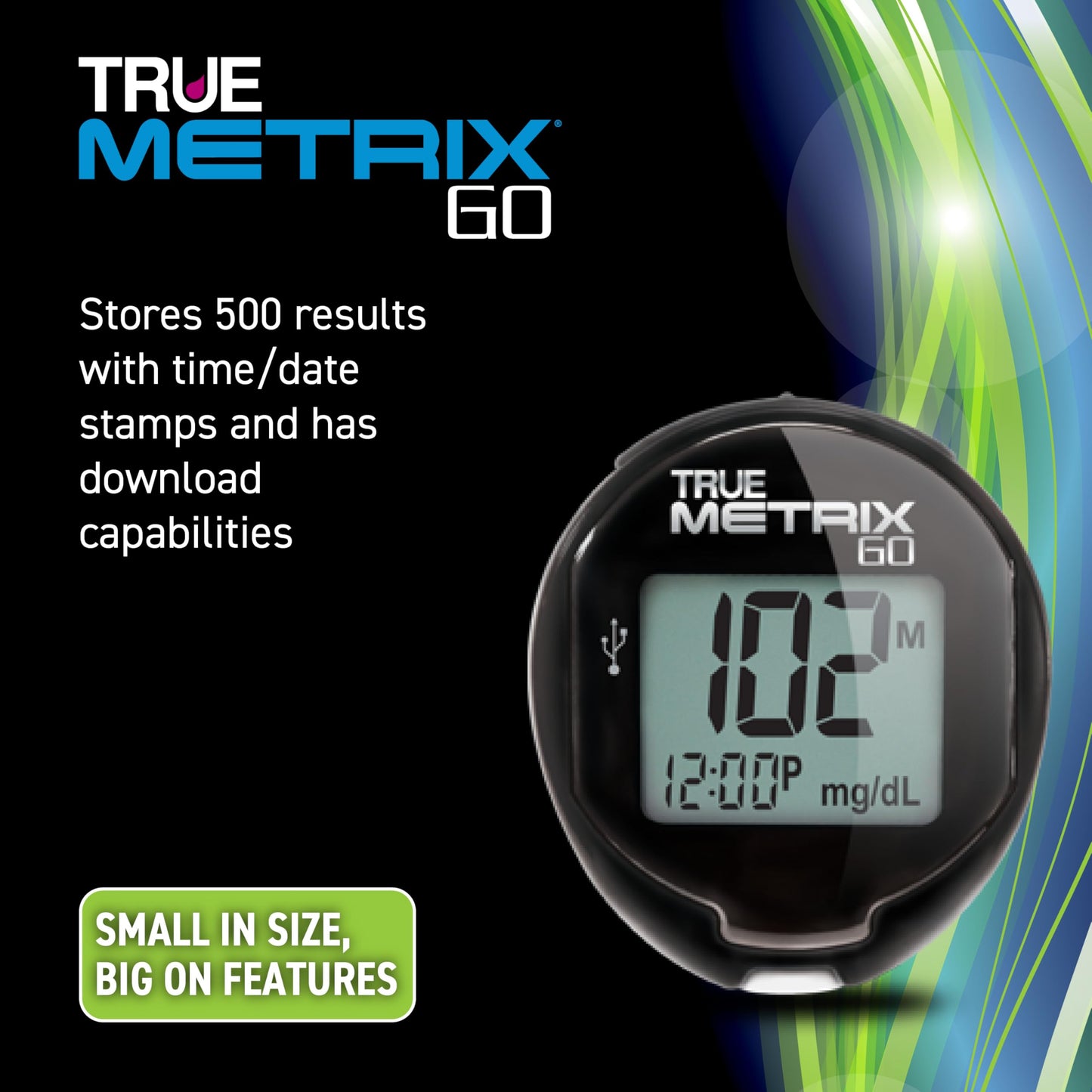 TRUE METRIX Meter Kit, Glucose Monitor, Supplies, Log Book, Solution | Includes Blood Glucose Meter, Case, 100 Test Strips, 100 Lancets, Lancing Device, Control Solution, Log Book