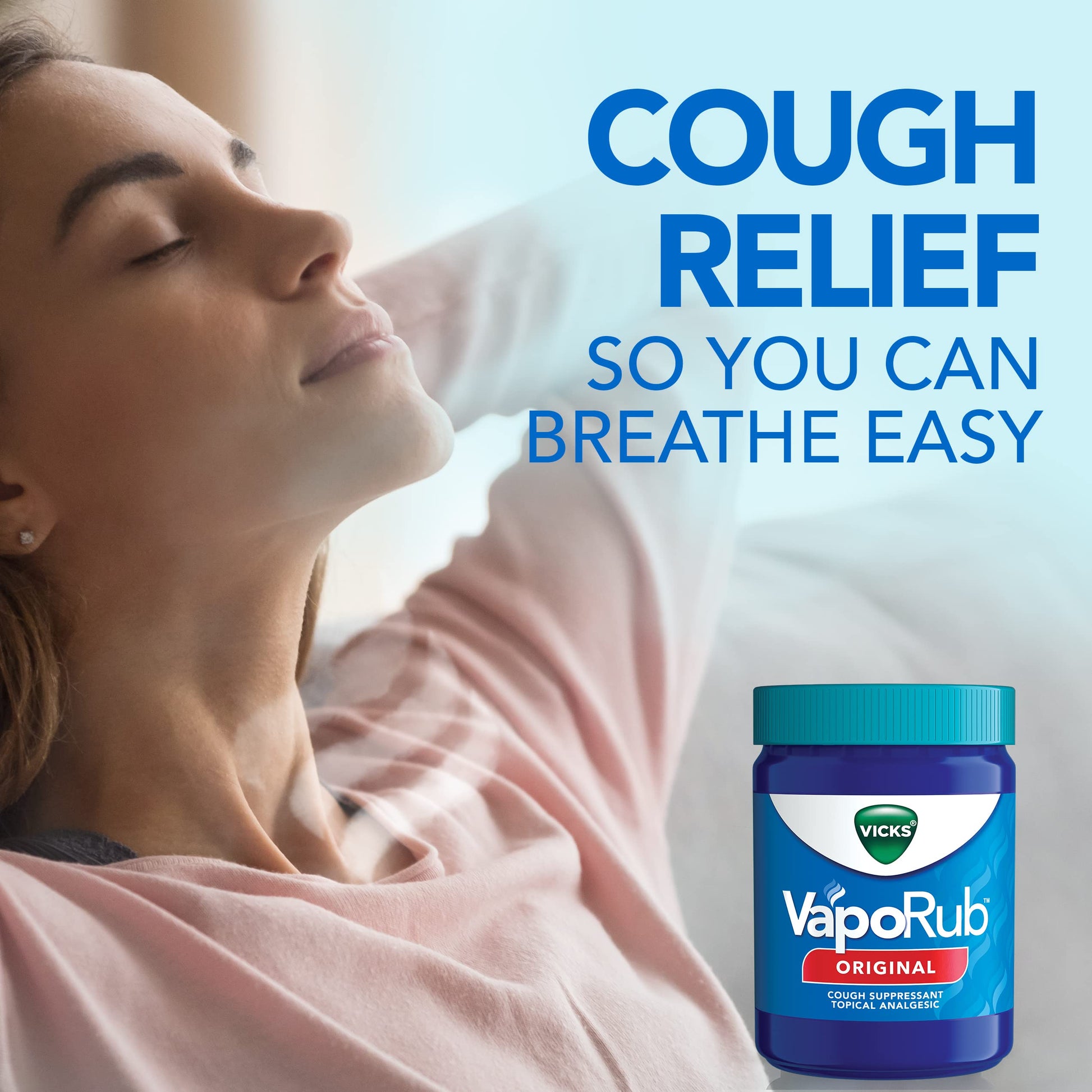 Vicks VapoRub, Original, Cough Suppressant, Topical Chest Rub & Analgesic Ointment, Medicated Vicks Vapors, Relief from Cough Due to Cold, Aches & Pains, 1.76oz each (pack of 3) Vicks buy supplements Au