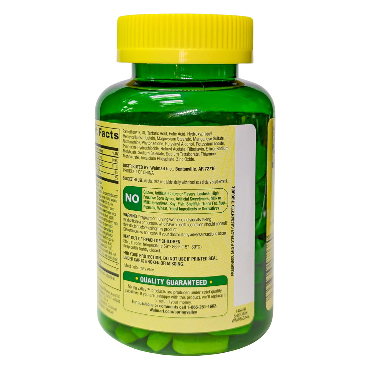 Spring Valley Women's 50+ Multi with Fruits & Vegetables Dietary Supplement 150 Tablets (One Bottle) Good Health Buena SaludBuy Supplements Australia