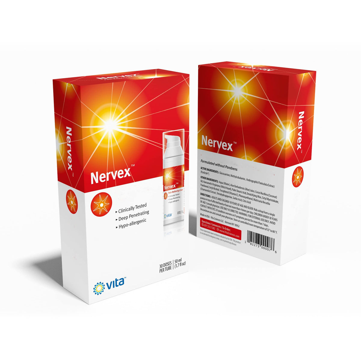 Vita Sciences Nervex Powerful Neuropathy Cream: Advanced Natural Relief for Peripheral Neuropathy, Fibromyalgia, and Fast Comfort Treatment for Feet, Hands, Legs, and Toes Vita SciencesBuy Supplements Australia