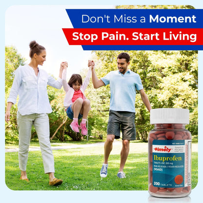 TIME-Cap Labs 200 Tablets Ibuprofen 200mg Coated - Pain Reliever & Fever Reducer (NSAID) for Adults, Helps with Headache, Back Pain, Muscle Aches, Toothaches, Menstrual Cramps & Minor Arthritis Pain TIME-CAP LABS, INC.Buy Supplements Australia