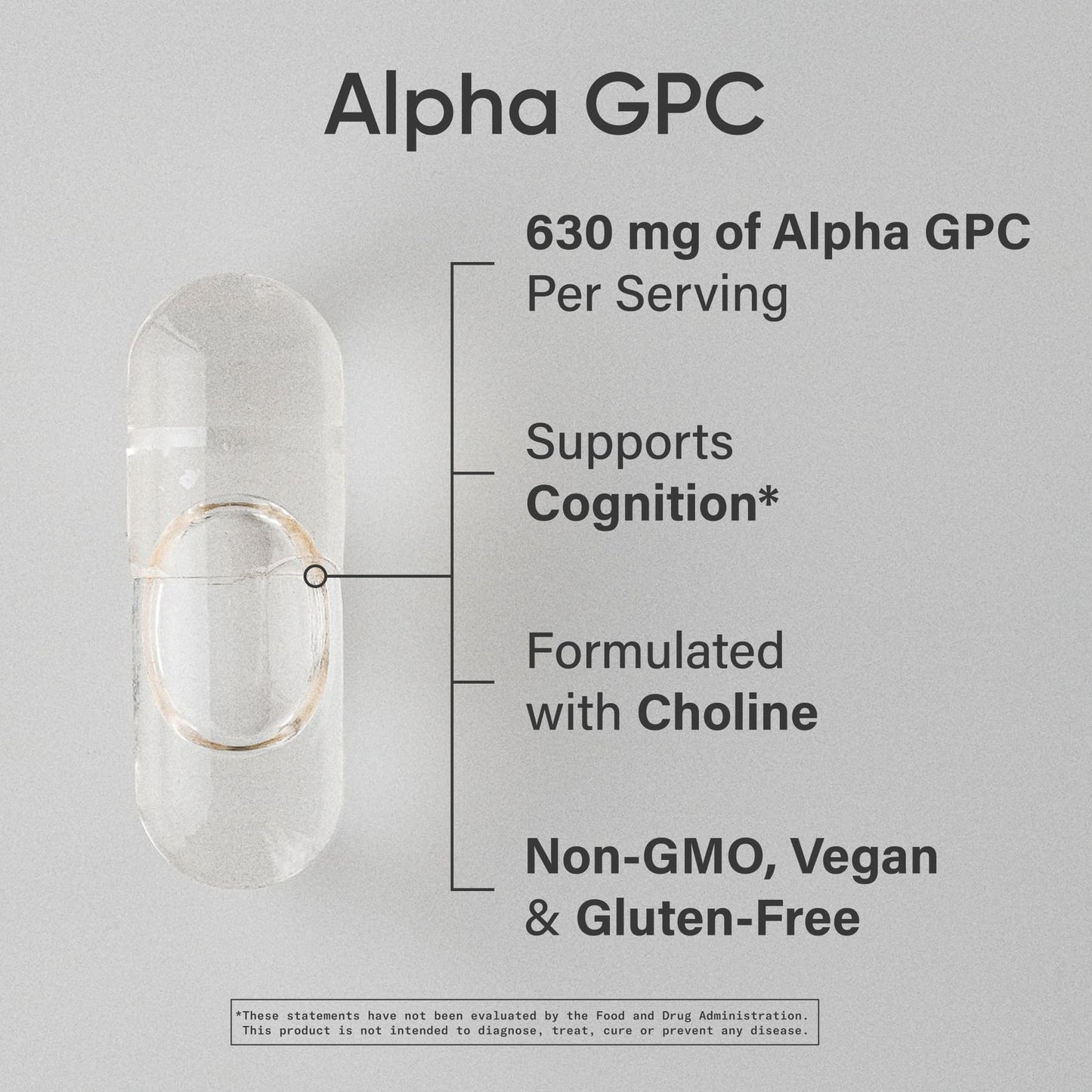 Sports Research® Alpha GPC 630mg (Extra Strength) - Bioavailable Source of Choline - Focus & Cognitive Support for Women & Men - Vegan Certified · Non-GMO · Gluten Free - 60 Liquid Capsules Sports Research buy supplements Au