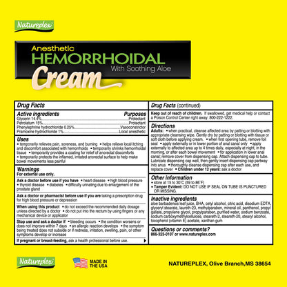 Natureplex Hemorrhoidal Cream for Itching, Burning and Discomfort Relief, 0.9 oz (Pack of 6) - Made in USA NatureplexBuy Supplements Australia