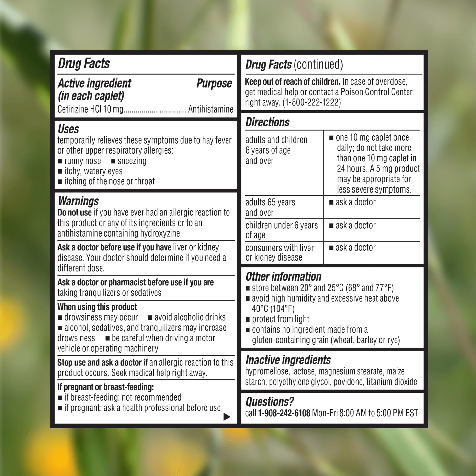 Cabinet: Cetirizine Hcl 10mg Allergy Relief Tablets | Non-Drowsy Antihistamine for 24-Hour Indoor & Outdoor (Aluminum - 300 Count) Cabinet: buy supplements Au
