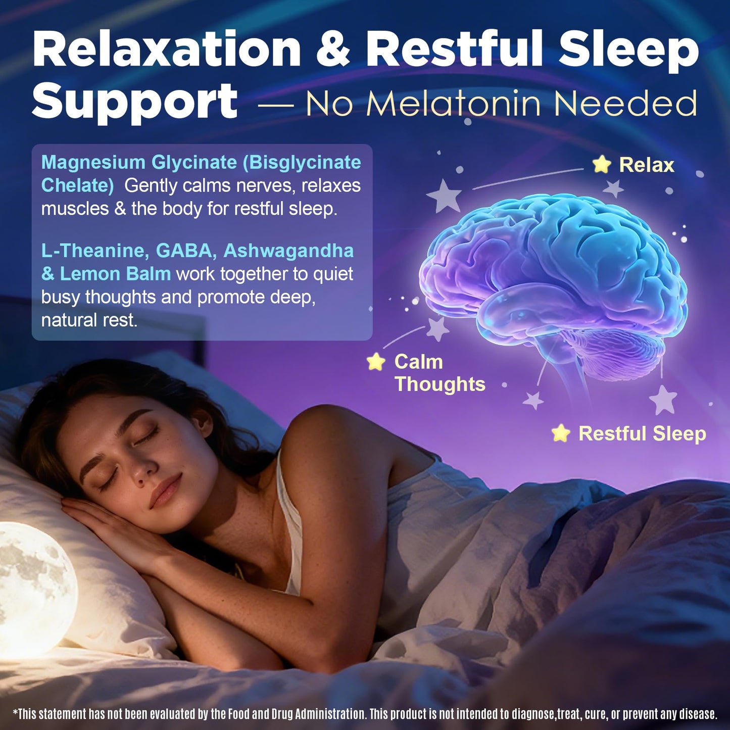 Full Spectrum Magnesium Glycinate Complex 21 in 1 Gummies for Deep Calm Sleep, 12 Forms Magnesium Citrate Malate Taurate Orotate for Women Men + Probiotics w/Ashwagandha, L-Theanine, GABA, 120Cts Nextdia buy supplements Au