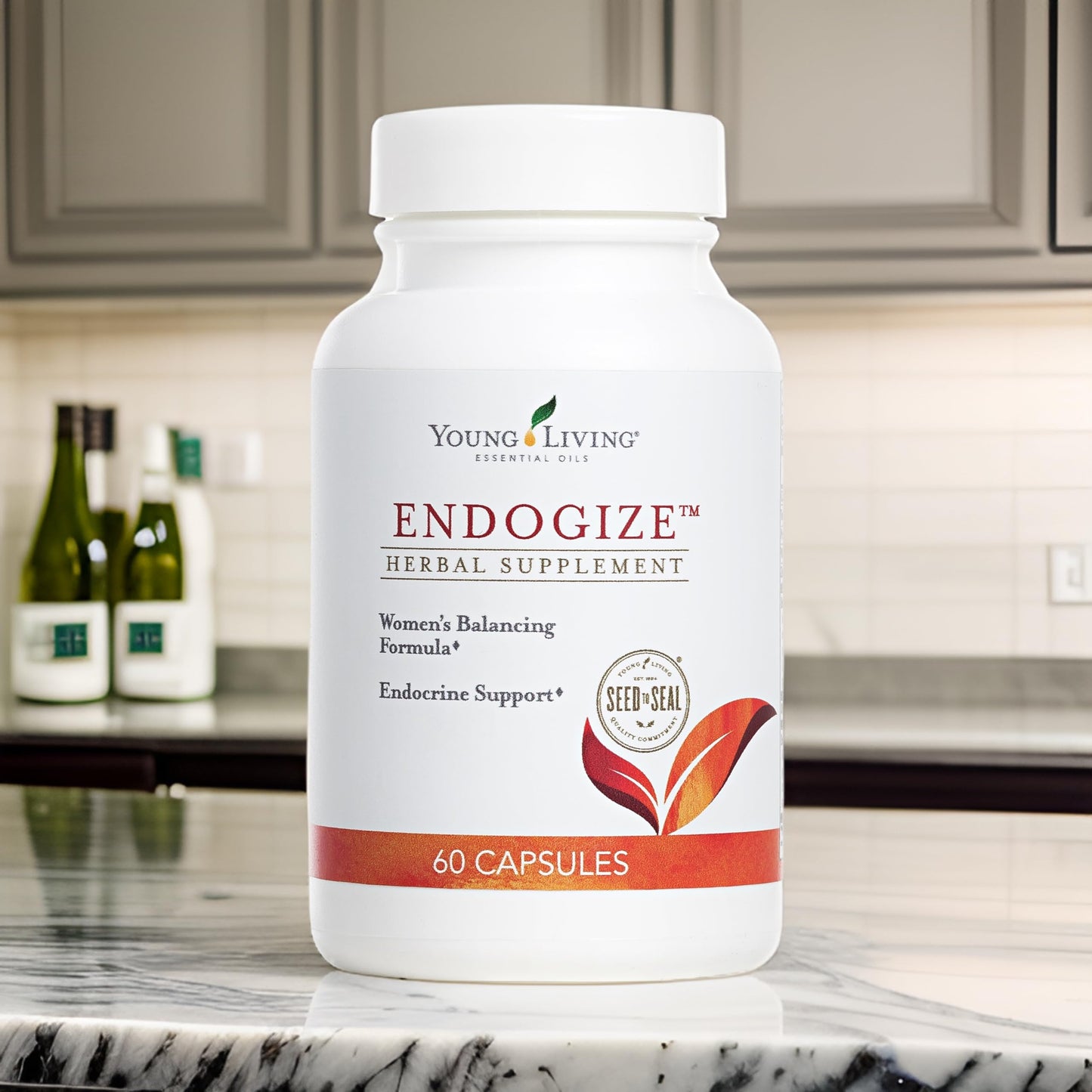 Young Living - EndoGize 60 Capsules | Hormonal Health & Endocrine System Support with Essential Oils | Daily Herbal Supplement for Women's Wellness & Balancing Formula Young Living buy supplements Au