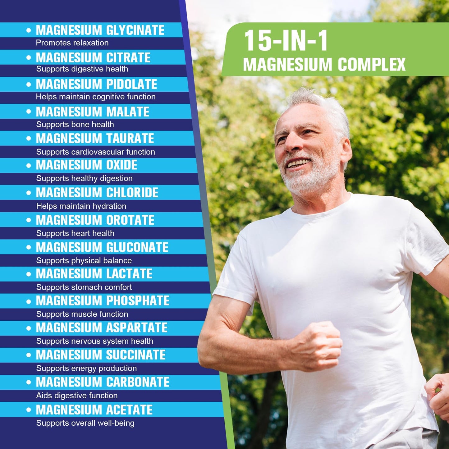 Magnesium Complex for Women Men 1350mg 15 in 1 Pure Magnesium Supplement, with High Absorption Chelated Magnesium Glycinate Citrate Malate & More for Muscle, Heart, Sleep & Bone Support, Vegan 60 Days Femmetra buy supplements Au