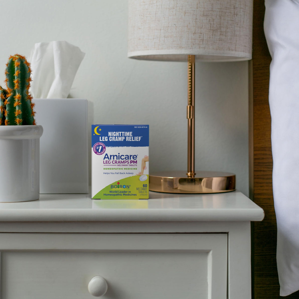 Boiron Arnicare Leg Cramps PM for Nighttime Relief from Cramping and Stiffness in Feet or Calves - 60 Tablets BoironBuy Supplements Australia