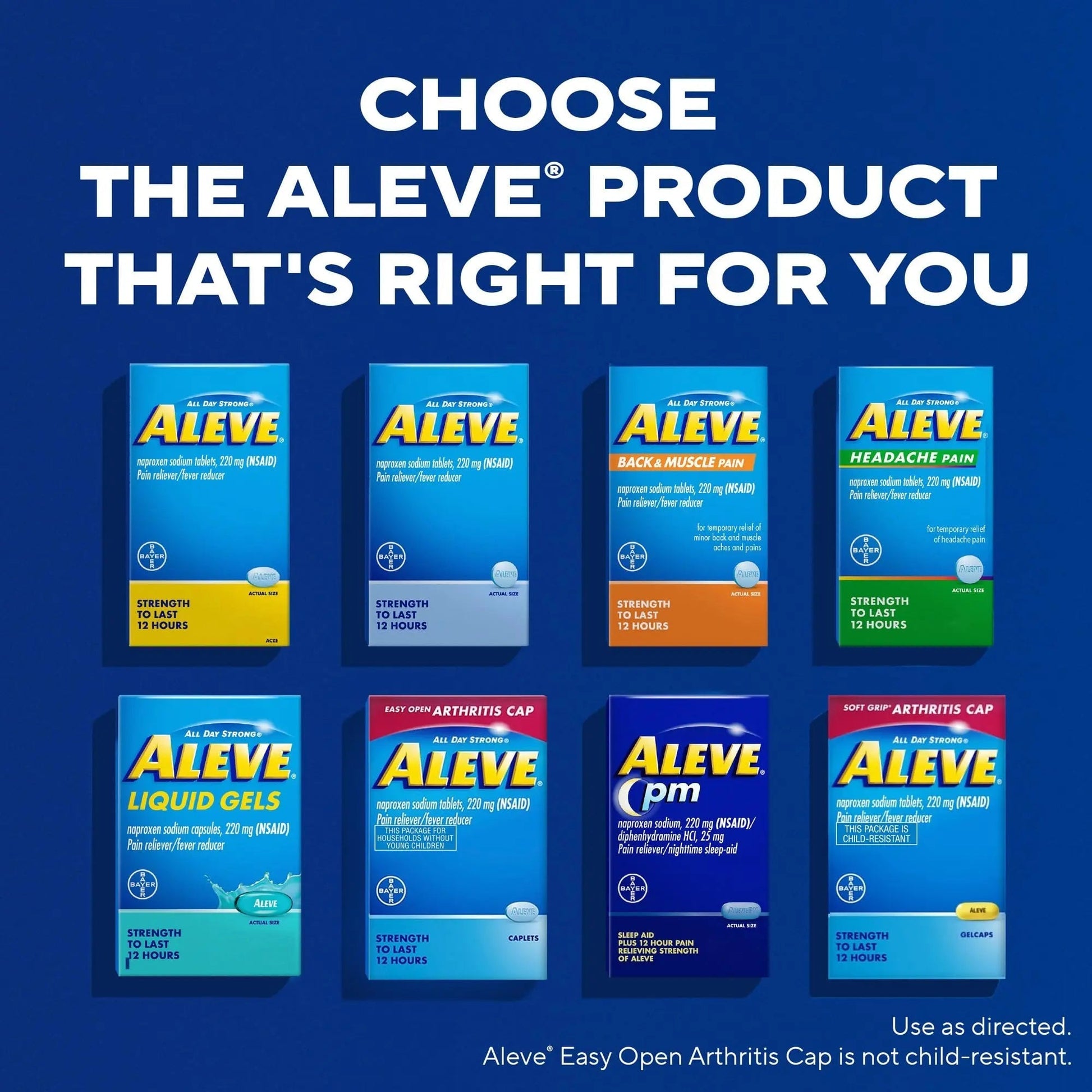 Aleve PM Sleep Aid Plus Pain Reliever Caplets, Naproxen Sodium & Diphenhydramine HCl, Nighttime, 120 Count AleveBuy Supplements Australia