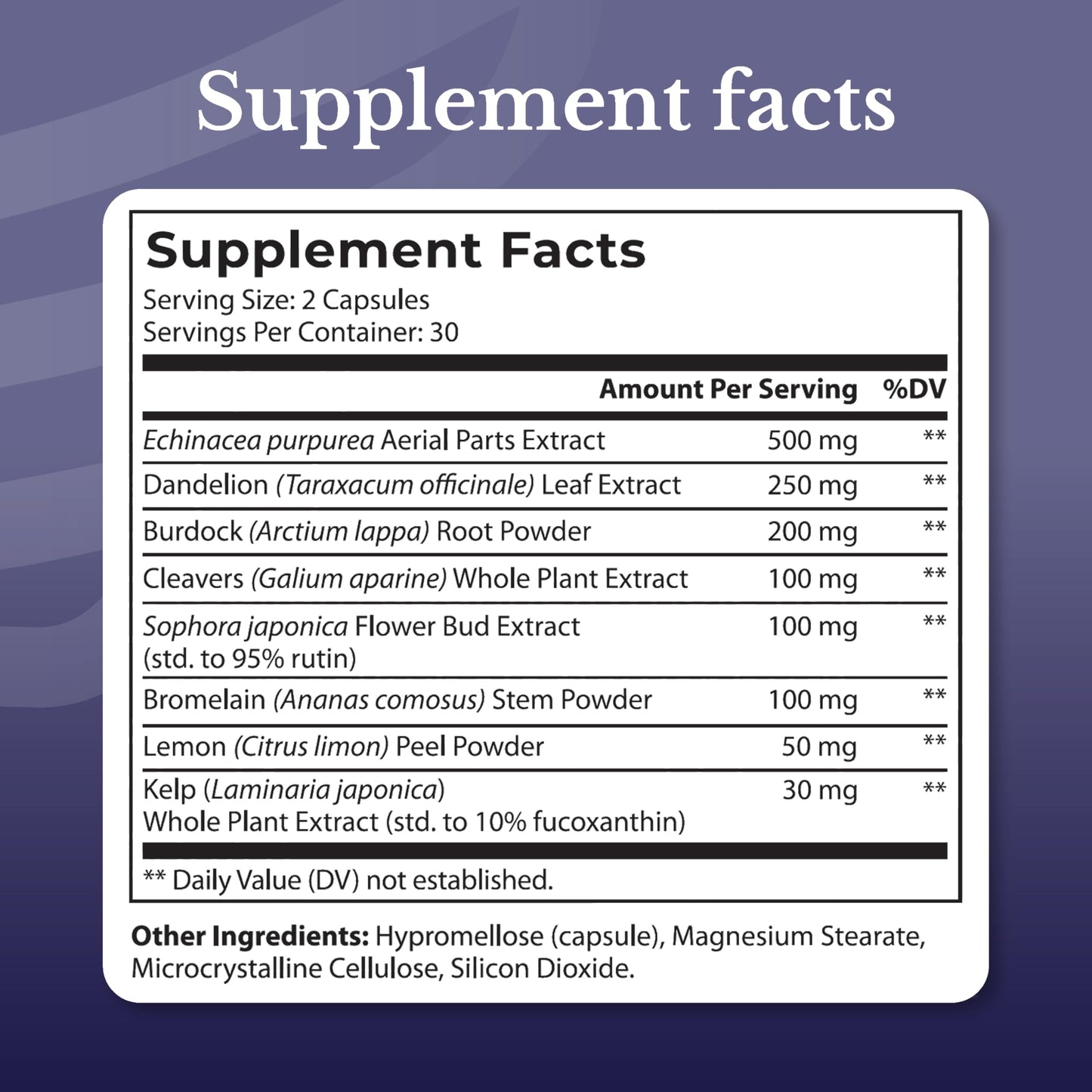 NATION HEALTH MD Lymph MD - Lymphatic Drainage Supplement - with Bromelain, Echinacea, Burdock Root, Dandelion, Rutin, Kelp & More - Lymph System Support for Women & Men - 60 Capsules NATION HEALTH MD buy supplements Au