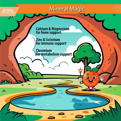 Buried Treasure Children's Daily Multi Liquid Multivitamin & Minerals Nutritional Dietary Vegan Supplement for Kids No Artificial Ingredients Buried Treasure