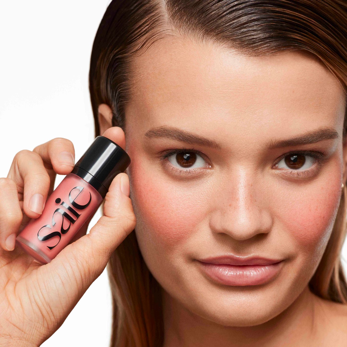 Saie Dew Liquid Blush for Cheeks - Hydrating Cream Blush Stick with a Blendable + Buildable Formula - Skincare Infused Dewy Cheek Tint for a Natural Flush - Glowy Makeup Essential - Sweetie (.40 oz) SaieBuy Supplements Australia