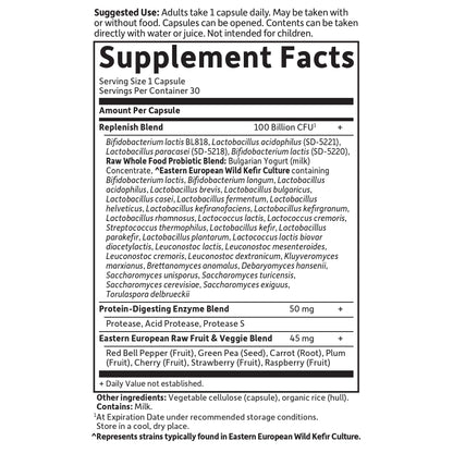 Garden of Life Raw Probiotics for Women and Men with Digestive Enzymes, 100 Billion CFU, Clinically Studied Strains, Shelf Stable, 30 Capsules Garden of Life buy supplements Au