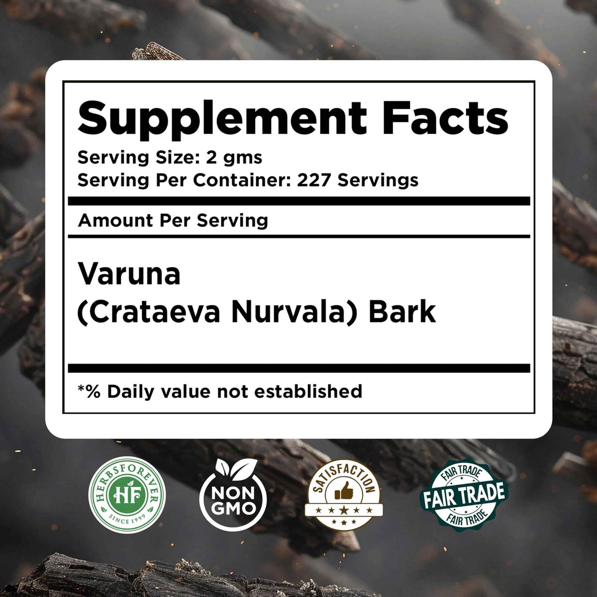 HerbsForever Varuna Powder – Crataeva Nurvala – Prostate Health – Support Prostatic, Kidneys, Gall Bladder and Urinary Tract Health – Non GMO, Organic, Vegan – 454 GMS