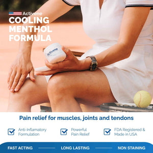 Activene Pain Relief Cream - Anti Inflammatory formulation with Powerful Arnica, Menthol & MSM for Joints, Tendons & Muscles. Chosen by Sufferers of Arthritis, Knee, Shoulder, Neck, Back & Other Pains