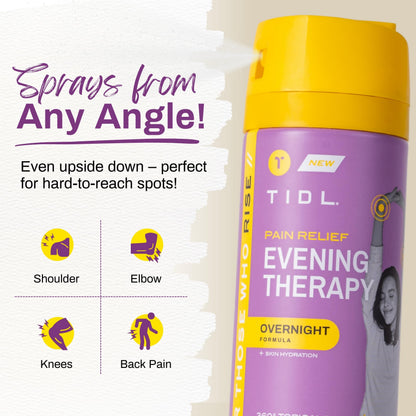 TIDL Pain Relief Spray Bundle – Morning, Cryotherapy & Evening Therapy – 3 x 3oz Sprays for Muscle, Joint, Neck, Back & Knee Pain Relief – Plant-Based Menthol Day & Night Care TIDLBuy Supplements Australia