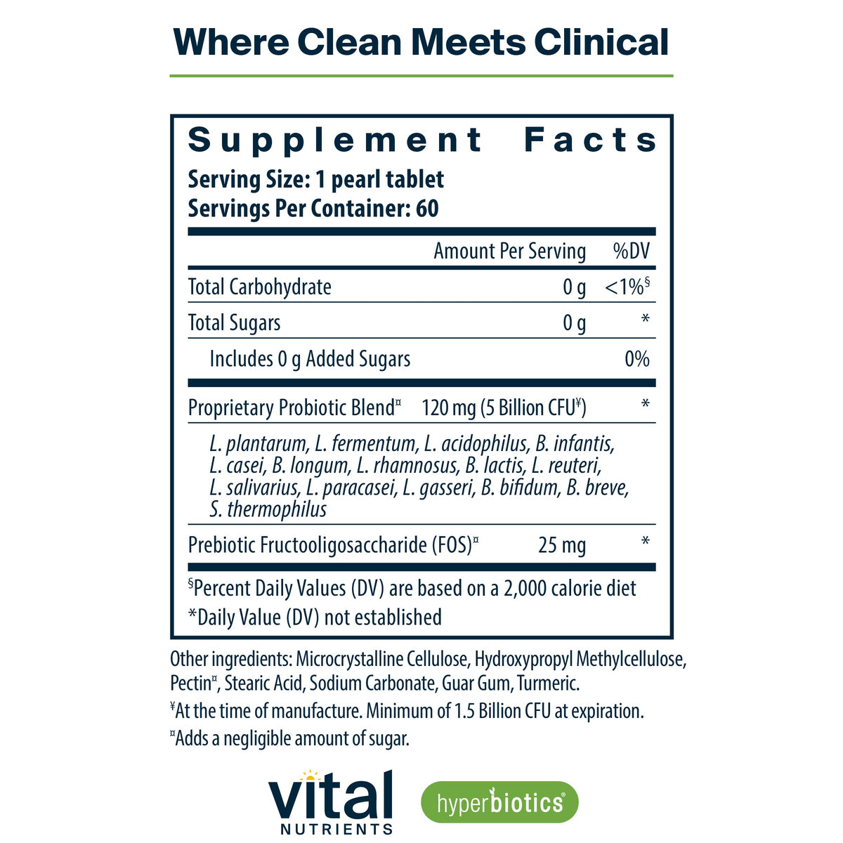 Hyperbiotics Vital Nutrients Pro-15 Prebiotics and Probiotics for Women and Men | 15 Science Backed Strains | Supports Occasional Constipation, Diarrhea, Gas & Bloating | 60 Vegan Time Release Pearls Hyperbiotics buy supplements Au