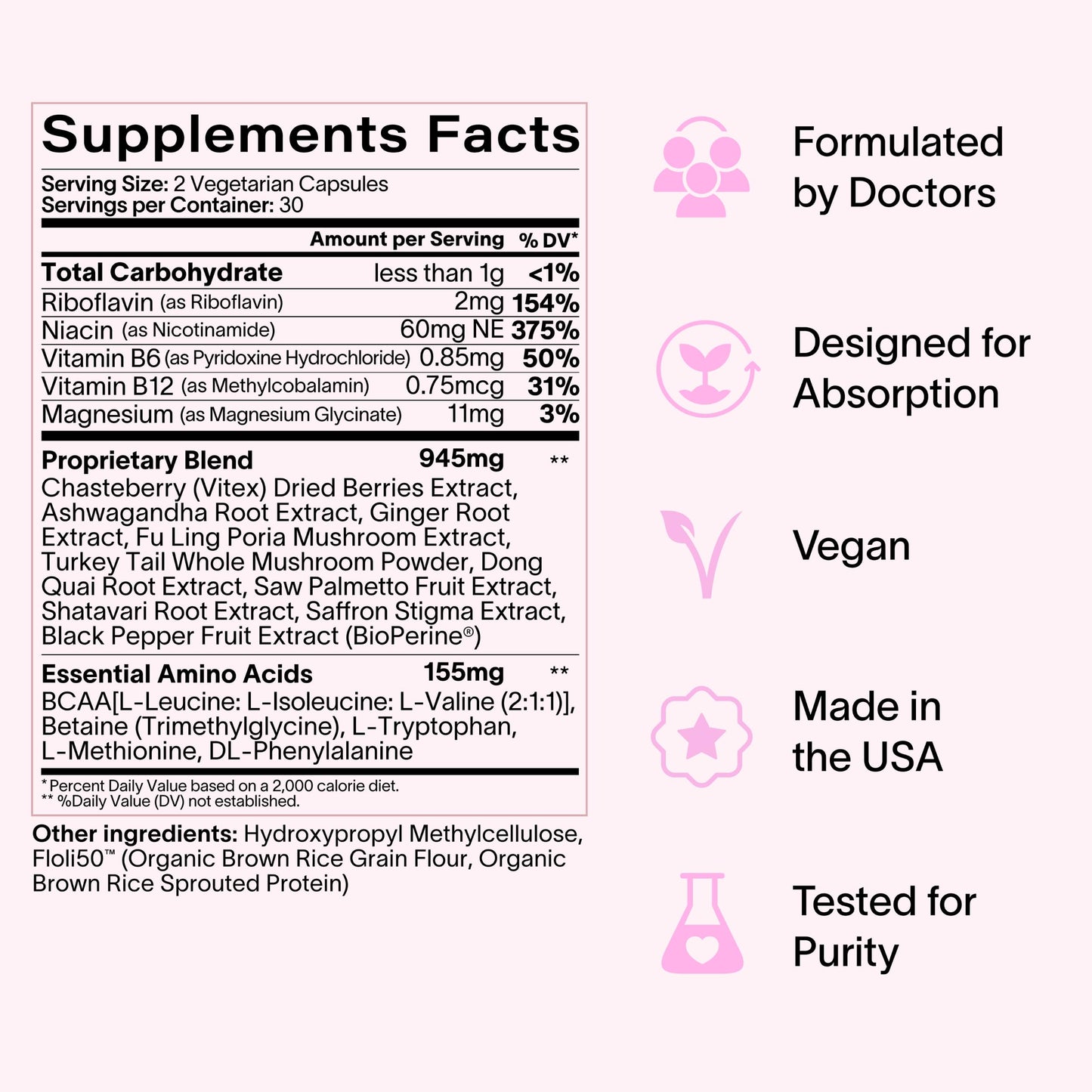 Ladywell Daily Hormone Balance Capsules | Natural Cycle Support for Women | Supports Mood, Bloating, Cramps, Skin Health & Cravings | with Chasteberry, B Vitamins, Ashwagandha, Saffron & More | 60 Ct Ladywell buy supplements Au
