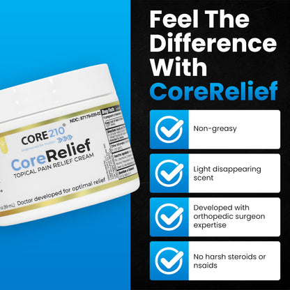 CopperJoint CoreRelief 2oz - Joint Pain Relief Cream for Knee, Neck, Hip, Shoulder & Simple Backache, Arthritis Cream Pain Reliever, Daily Cooling Non-Greasy Menthol Sore Muscle Rub CopperJointBuy Supplements Australia