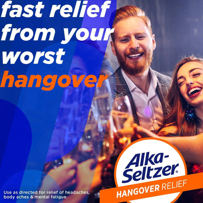 Alka-Seltzer Hangover Relief Tablets, Fast Relief Starts In About 15 Minutes for Headaches, Body Aches & Mental Fatigue, Bachelorette & Bachelor Party Packs 60 Count (3 Boxes, 20 Tablets Each) Alka-SeltzerBuy Supplements Australia