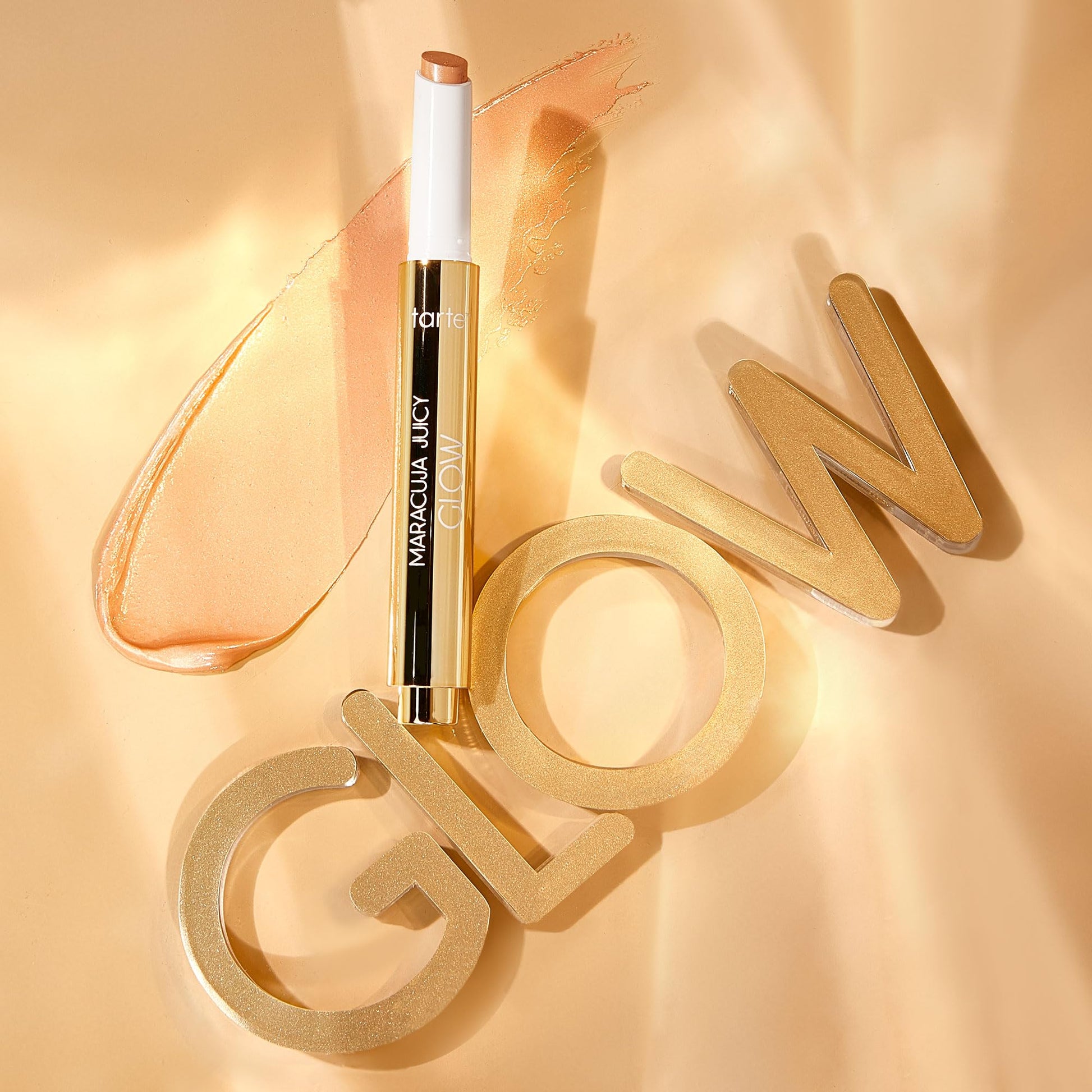 tarte maracuja juicy glow highlight – Highlighter with Vitamin E to Hydrate, Blur appearance for a Smooth Buildable & Luminous Radiant Finish, Vegan & Cruelty-Free, full size, champagne glow tarteBuy Supplements Australia