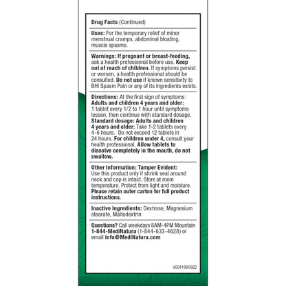 BHI Pain & Spasm Bundle BHI Back Homeopathic Support for Back Pain (100 Tablets) +BHI Spasm, Natural Relief for Cramps & Spasms, Homeopathic Medicine (100 Tablets) MediNaturaBuy Supplements Australia
