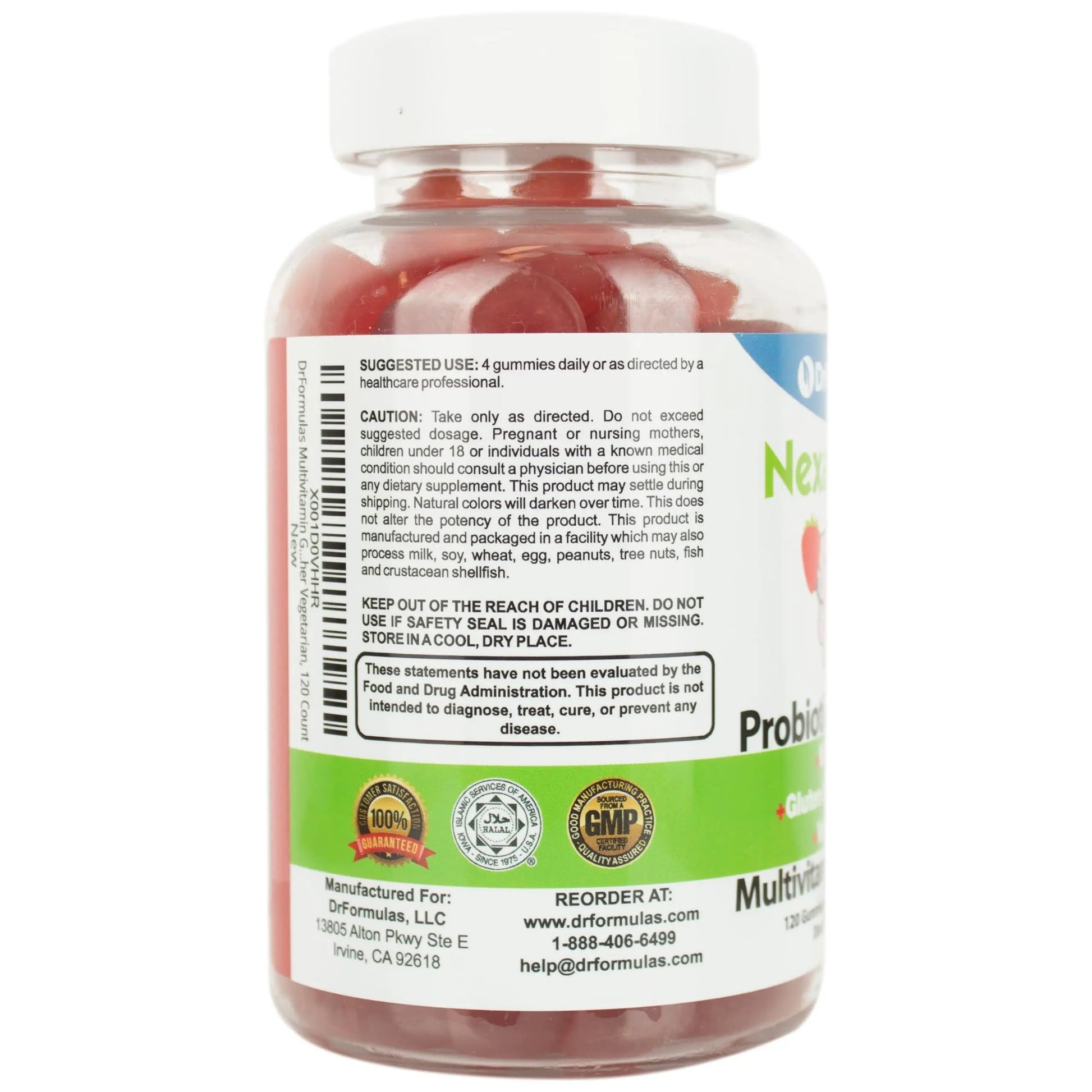 DrFormulas Multivitamin Gummies with Omega 3 and Probiotics for Kids and Adults with Vitamin C | Nexabiotic with Vitamin A, C, D3, E, B6, B12 DrFormulas