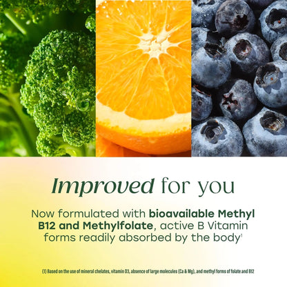 MegaFood Multivitamin for Men 40+ One Daily Mens Multivitamins - Methylated B12, Vitamin D3, B6, C & Zinc, Muscle & Bone Health MegaFood