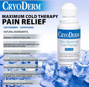 Cryoderm D-Roll-On-3oz-2 Cold Roll-On 3 oz. (Pack of 2)