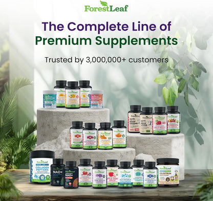 ForestLeaf DIM Supplement - 300mg DIM Estrogen Supplement for Women/Men - Diindolylmethane with BioPerine Black Pepper - Support for Detox, Metabolism, Hormone Balance & Menopause - 90 Caps