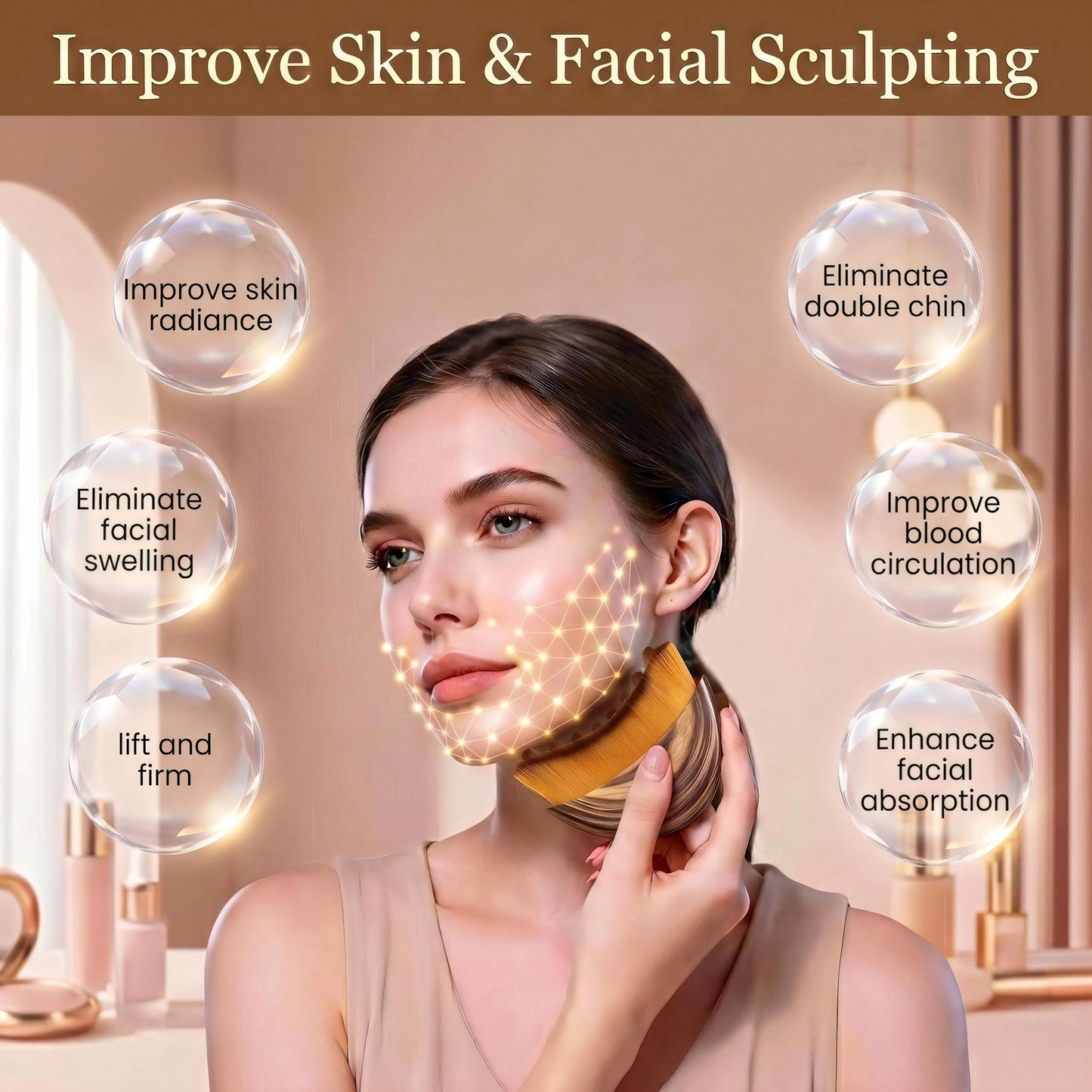 Lymphatic Contour Face Brush,Lymphatic Face Brush,Lymphatic Drainage Brush,Dry Brush,Neck,Chin & Face Sculpting,Anti-Puffiness,Gua Sha & Improves Skin Glow,Skin Care Massage Tools. Mustio buy supplements Au