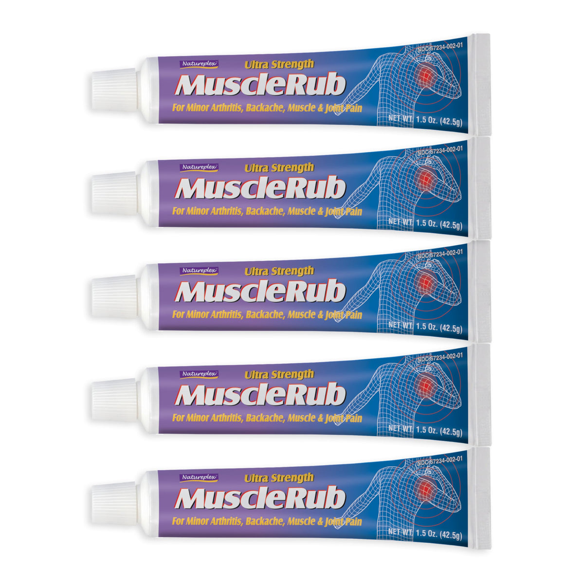 Natureplex Ultra Strength Muscle Rub Cream 1.5 oz (Pack of 5) – Menthol & Methyl Salicylate, Fast-Penetrating, Long-Lasting Relief for Muscle & Joint Discomfort (Minor Aches, Backache, Strains) NatureplexBuy Supplements Australia