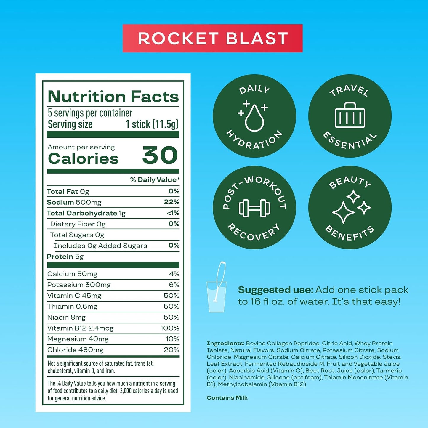Bloom Energy Sticks Strawberry Watermelon and Hydration Sticks Rocket Blast Bundle