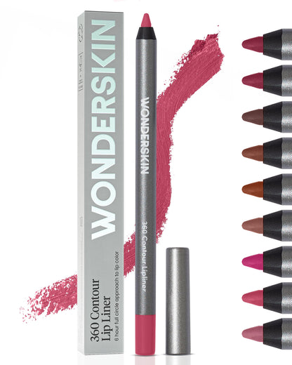 Wonderskin Lipliner Pencil - 360 Contour Lipliner, Long Lasting, Sharpenable, Waterproof and Transfer-Proof Nude Lip Liner Pencil (Rosewood) WonderskinBuy Supplements Australia
