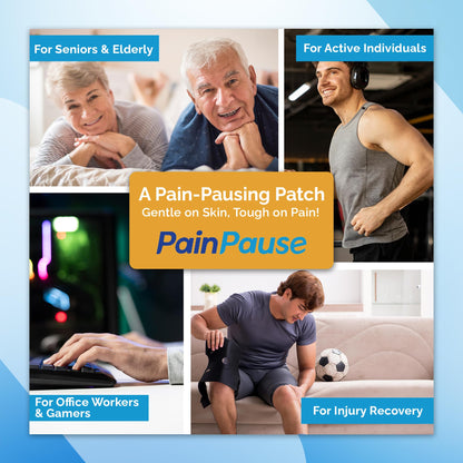 PainPause Long Lasting Pain Relief - Back, Hip, Knee, Neck, Plantar Fasciitis, and Others - Relief for Up to 7 Days, Clinically Tested, 4 Devices in 2 Pouches PainPauseBuy Supplements Australia