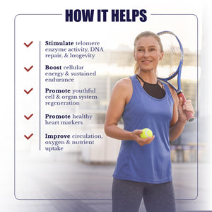 NATION HEALTH MD ActiveSpan - Longevity Supplement for Anti Aging - with Ashwagandha Extract, Astragalus, Cat's Claw, Ceylon Cinnamon, L-Lysine, L-Glutamine & More - 60 Capsules NATION HEALTH MDBuy Supplements Australia