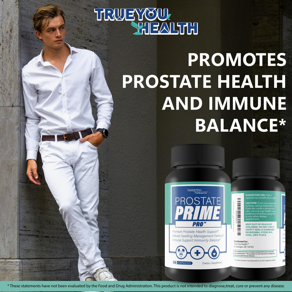 Prostate Prime Pro - Improved Formula - Our Best Prostate Support Supplement For Men’s Health - Natural Prostatitis Prostate Health - Natural Prostate Remedies - Men Prostate Vitamin Prostaprime Pills True You Health buy supplements Au