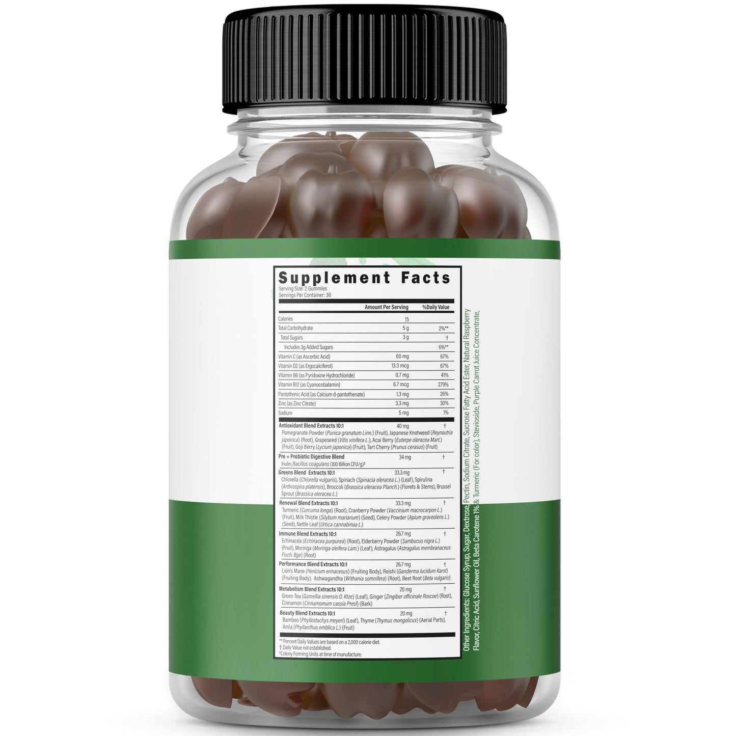 Supergreens Gummies (60 Count) Daily Greens Gummies - Greens Supplements with 8 Ingredient Power Blend - Superfood for Immunity Support for Adults - Third Party Tested, Vegan & USA Made (Pack of 2) DORADO NUTRITION buy supplements Au