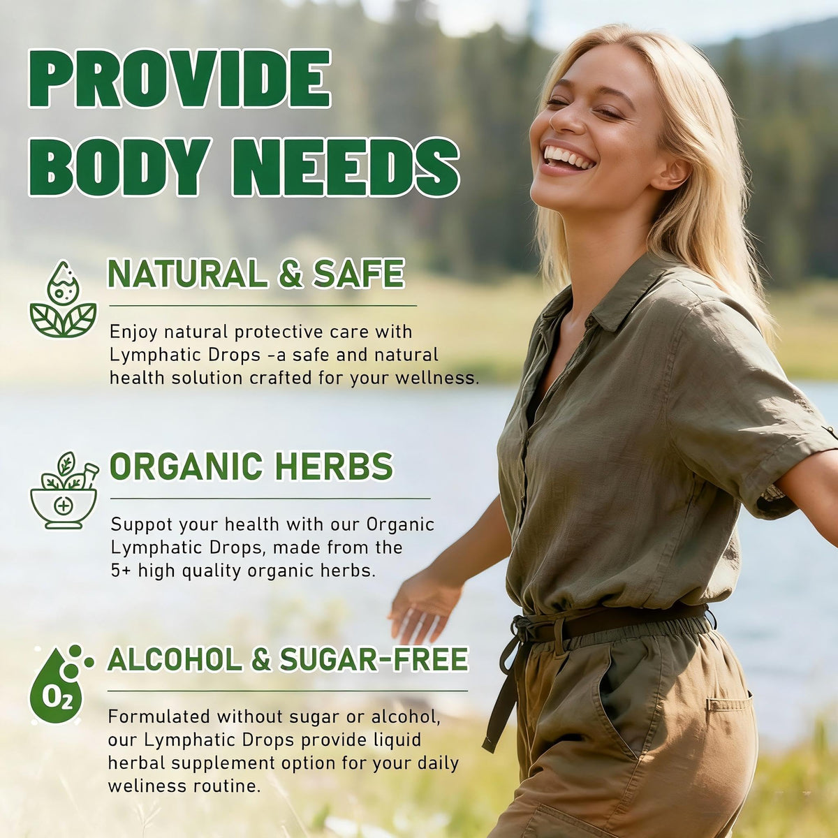 Wacipek Organic Lymphatic Drainage Drops, Lymphatic Drainage Supplement for Healthy Lymph Circulation, Reduce Bloating & Support Detox, Alcohol-Free Liquid Blend, 2 Fl Oz(60ml) Wacipek buy supplements Au