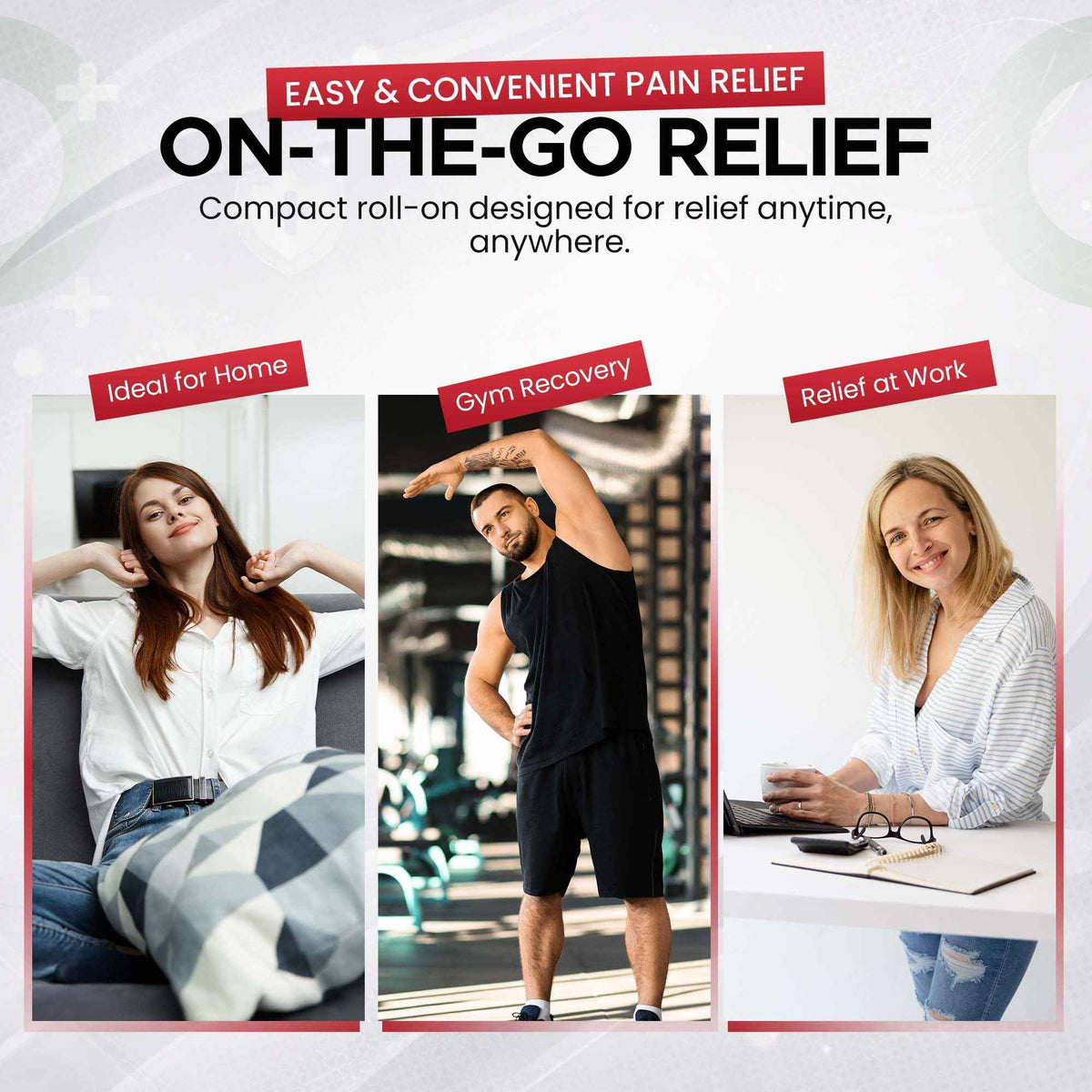 BIO-RELIEF +CH Pain Relief Roll On w 10% Methanol | Highly Effective, Cool & Topical Pain Relief Extra Strength for Arthritis,Muscle,Joint & Back | Easy Roll On Maximum Strength, Made in USA