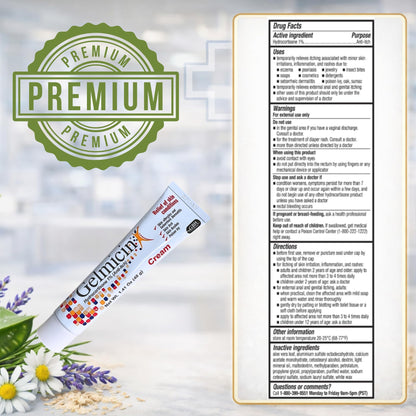Gelmicin Cream 40g Skin Allergies, Skin Itch, Skin Rashes, Poison Ivy Relief- Contains 1.41 oz Gelmicin buy supplements Au