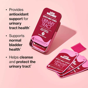 Love Wellness Urinary Tract* Quick Melt Strips - Fast-Dissolving UT Support with 36 mg PACs from Cranberry Fruit Extract - Promotes Urinary Health* - No Water Needed - Vegan and Sugar Free - 32 Strips