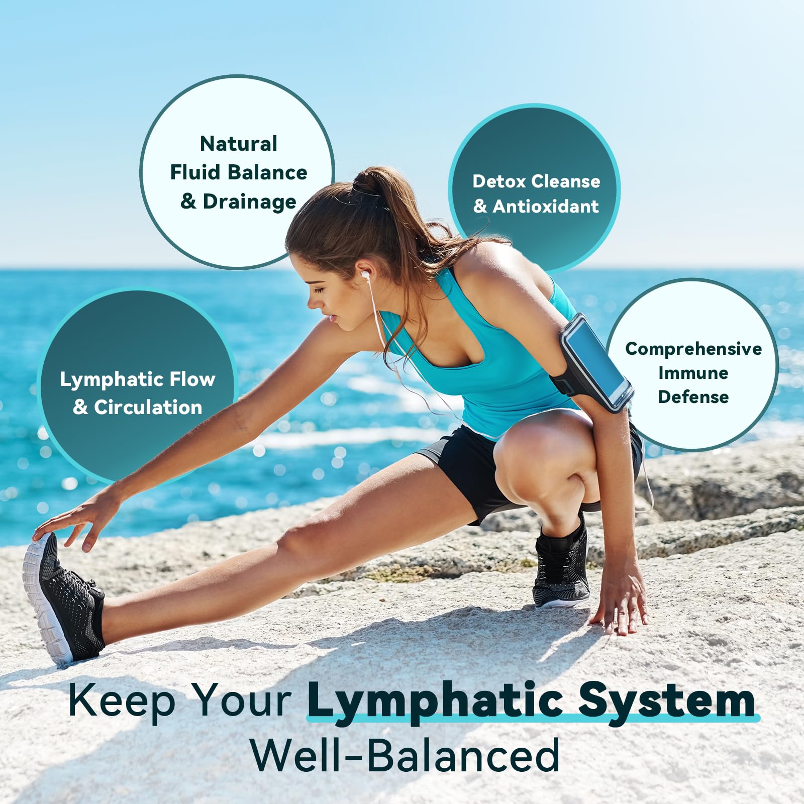 iMATCHME Lymphatic Drainage Supplements for Lymph System Support, Detox & Cleanse, Liver Health,Fluid Balance, Immune Support, Natural Herbal Blends with Echinacea, Liposomal Glutathione, 60 Capsules iMATCHME buy supplements Au
